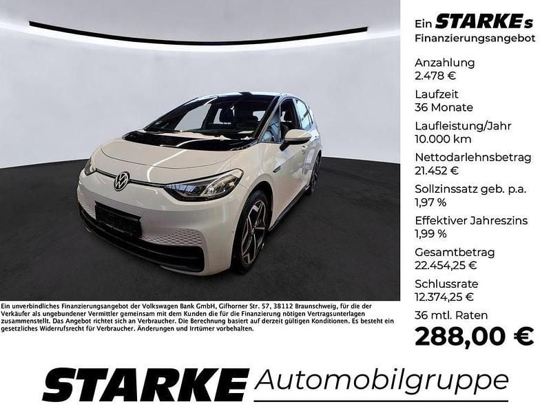 Gebraucht VW ID.3 Pro 150 kW (204 PS) 2021 Gletscherweiß metallic Kleinwagen