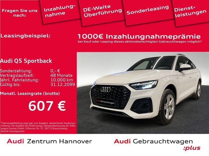 Weiß Gebraucht 2021 Audi Q5 Sportback S-Line SUV | 43.450 € (Fairer Preis) - Bild 1/4