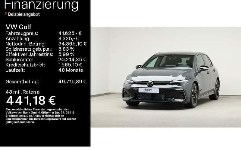 Grau Gebraucht 2025 VW Golf VIII R-line Limousine | 41.625 € - Bild 1/4