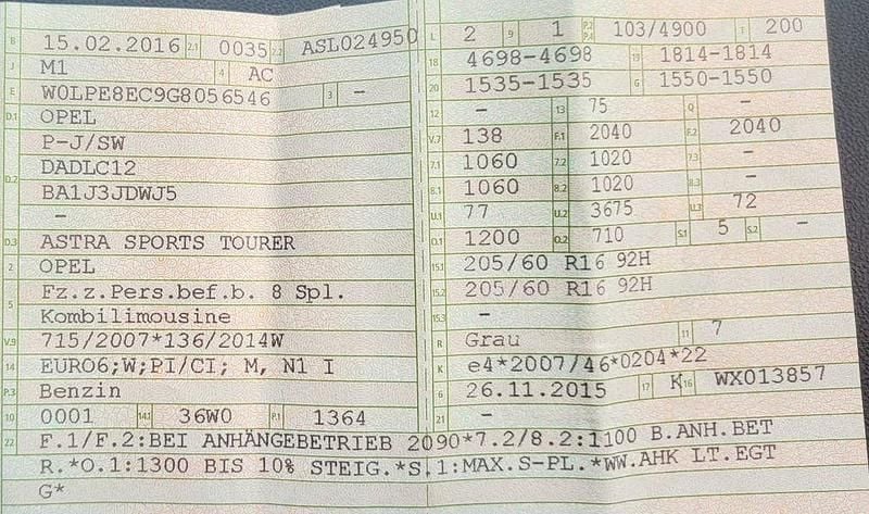 Gebraucht Opel Astra 140 PS (102 kW) 2016 Grau Kombi