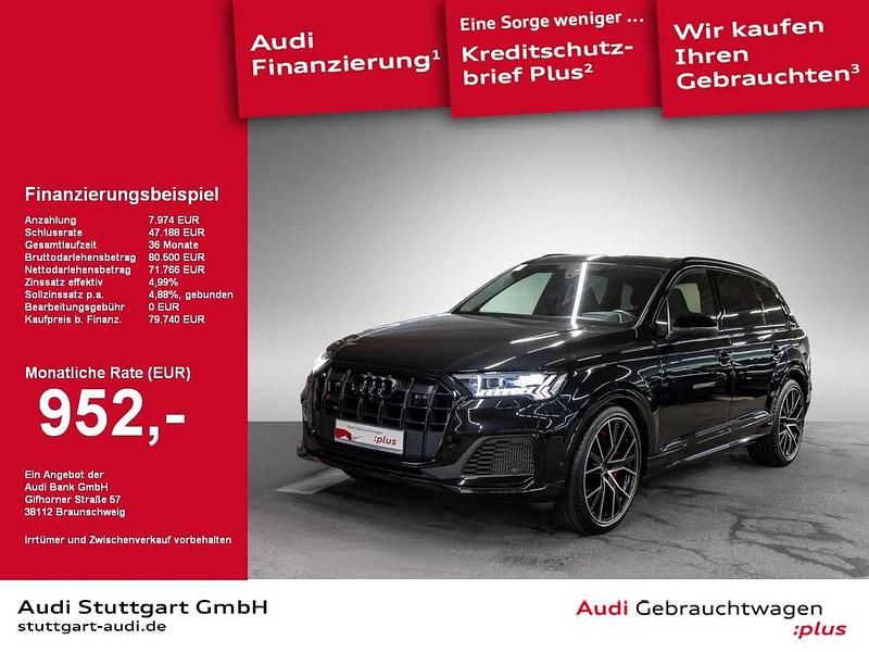 Mythosschwarz metallic Gebraucht 2022 Audi SQ7 Ambiente SUV | 79.740 € (Etwas zu teuer) - Bild 1/2