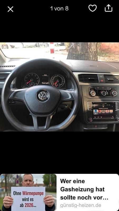 Gebraucht VW Caddy 102 PS (75 kW) 2017 Weiß Van / Kleinbus