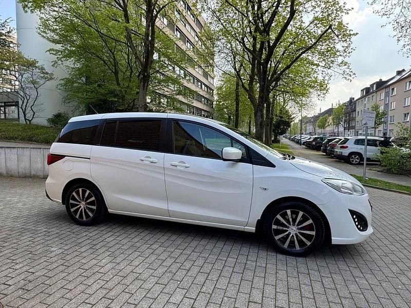 Gebraucht Mazda 5 Center-Line 116 PS (85 kW) 2011 Weiß Van / Kleinbus