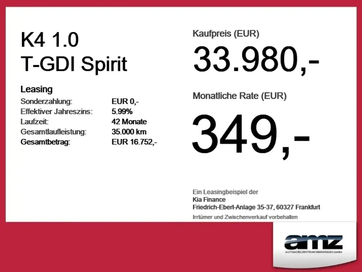 Neu Kia K4 Spirit 179 PS (131 kW) 2025 Azurblau metallic Limousine