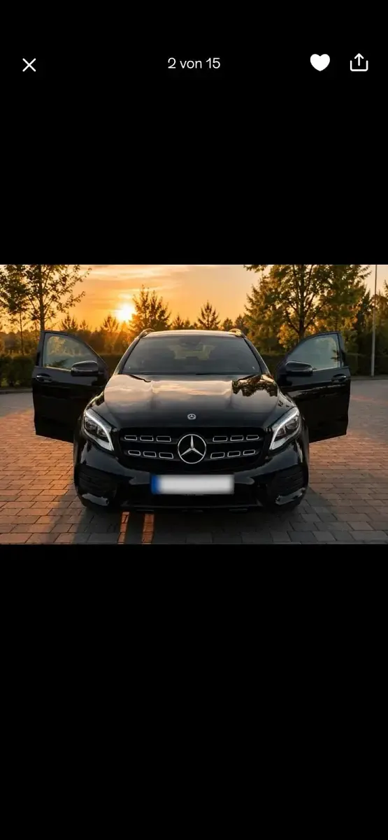 Gebraucht Mercedes GLA250 AMG line 211 PS (155 kW) 2017 Schwarz SUV