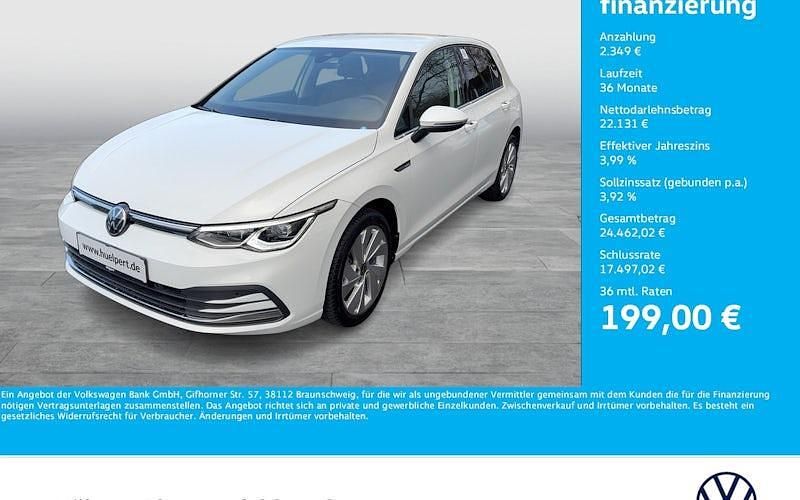 Gebraucht VW Golf VIII Style 131 PS (96 kW) 2024 Pure white Limousine