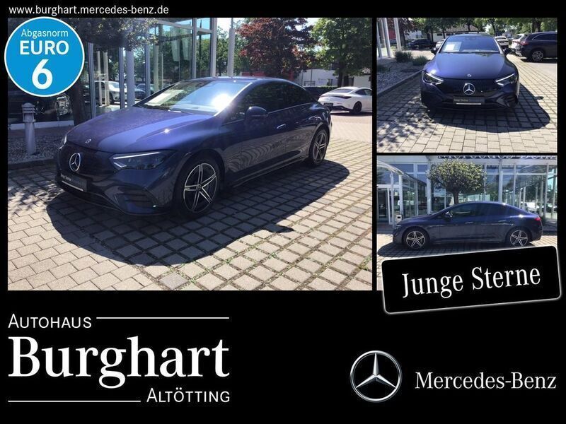 Lack sodalithblau Gebraucht 2023 Mercedes EQE350 AMG line Limousine | 54.900 € (Teuer) - Bild 1/4