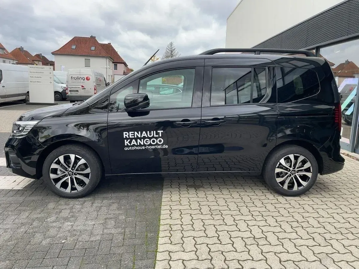 Neu Renault Kangoo Techno 131 PS (96 kW) 2025 Blackpearlschwarzmetallic (schwarz) Van / Kleinbus