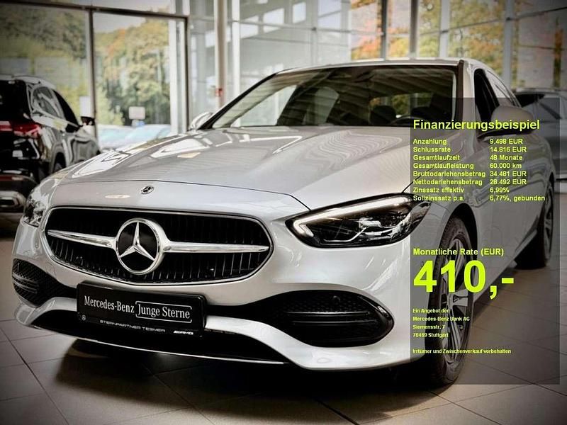 Silber Gebraucht 2024 Mercedes C200 Avantgarde Limousine | 36.800 € (Guter Preis) - Bild 1/3