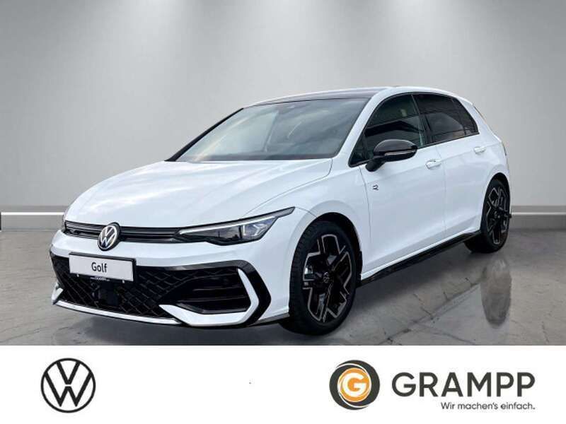 Pure white / schwarz Neu 2025 VW Golf VIII R-line Limousine | 39.950 € - Bild 1/4