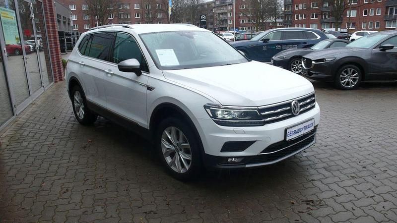 Gebraucht VW Tiguan Allspace Highline 200 PS (147 kW) 2021 Weiß SUV