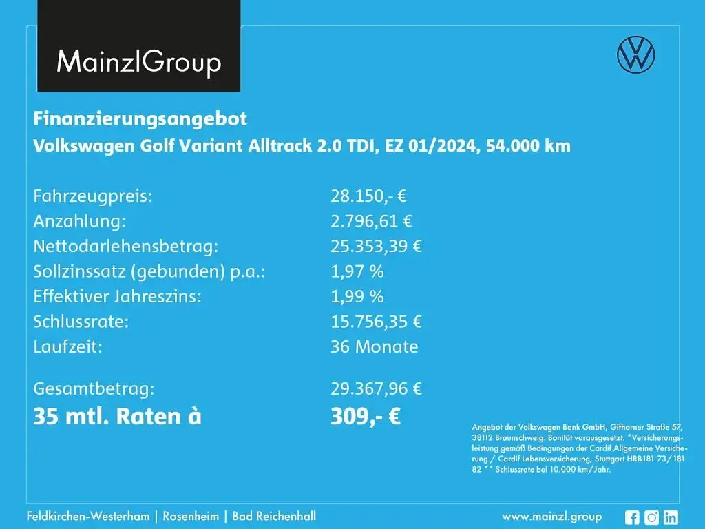 Gebraucht VW Golf VIII 200 PS (147 kW) 2024 Delfingrau metallic Kombi