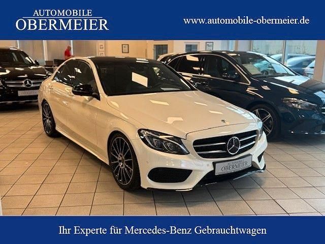 Weiß (diamantweiss) Gebraucht 2015 Mercedes C400 AMG Limousine | 30.950 € (Fairer Preis) - Bild 1/4