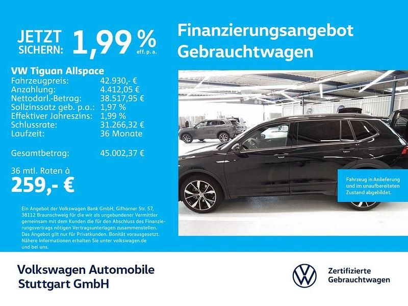Deep black perleffekt Gebraucht 2025 VW Tiguan Allspace R-line SUV | 42.930 € (Fairer Preis) - Bild 1/4
