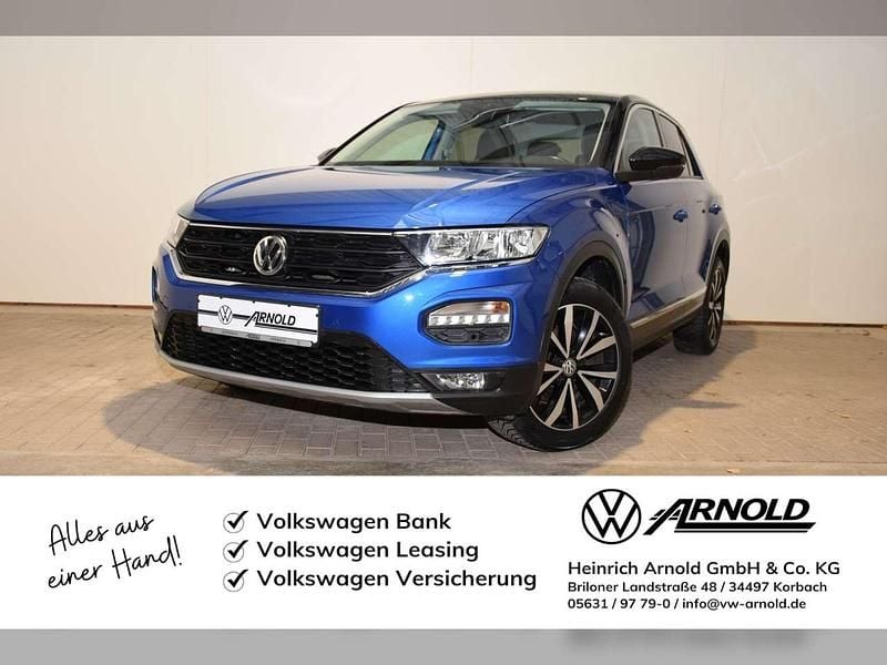 Ravennablau metallic Gebraucht 2020 VW T-Roc Style SUV | 18.390 € (Guter Preis) - Bild 1/4