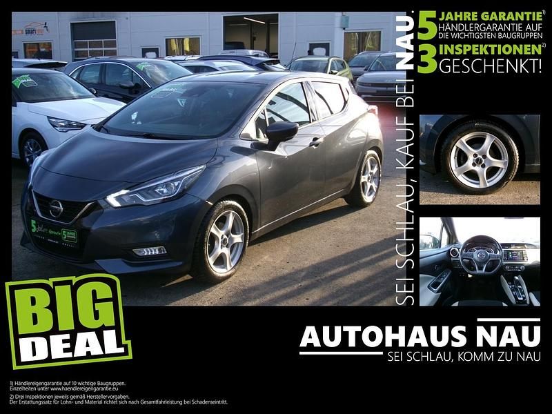 Grau metallic Gebraucht 2019 Nissan Micra Tekna Kleinwagen | 10.490 € (Guter Preis) - Bild 1/4