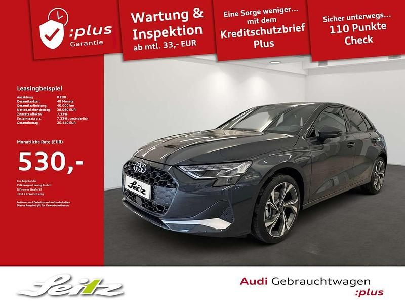Manhattangrau metallic Gebraucht 2025 Audi A3 Sportback Advanced Plus Limousine | 38.060 € (Etwas zu teuer) - Bild 1/3