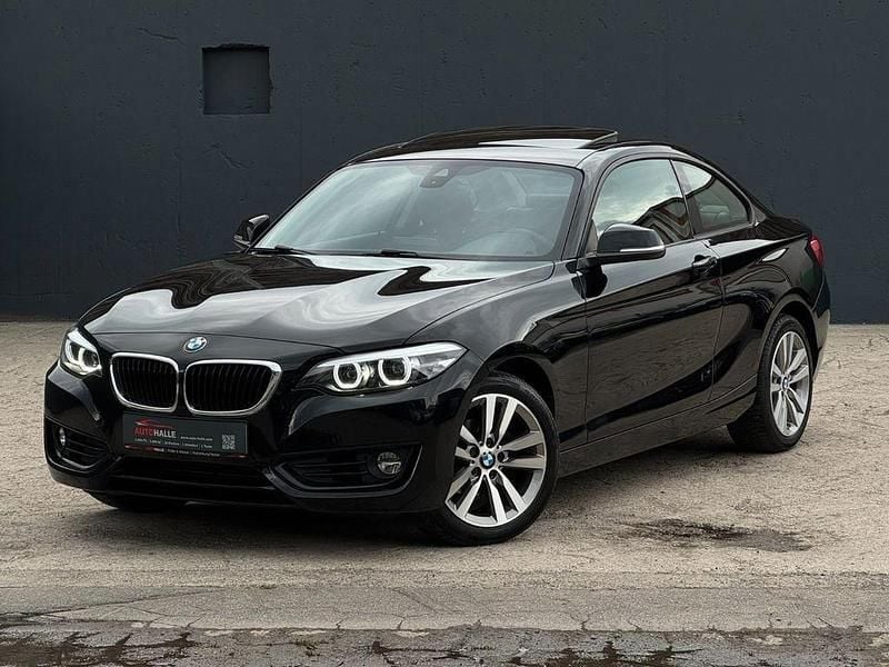 Schwarz Gebraucht 2018 BMW 218 Advantage Coupé | 20.590 € (Teuer) - Bild 1/4