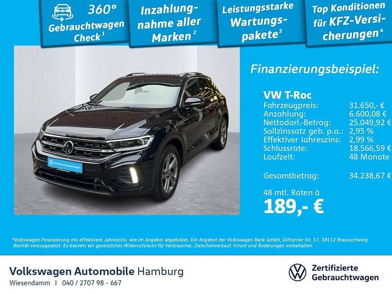 Deep black perleffekt Gebraucht 2025 VW T-Roc R-line SUV | 31.650 € (Teuer) - Bild 1/3