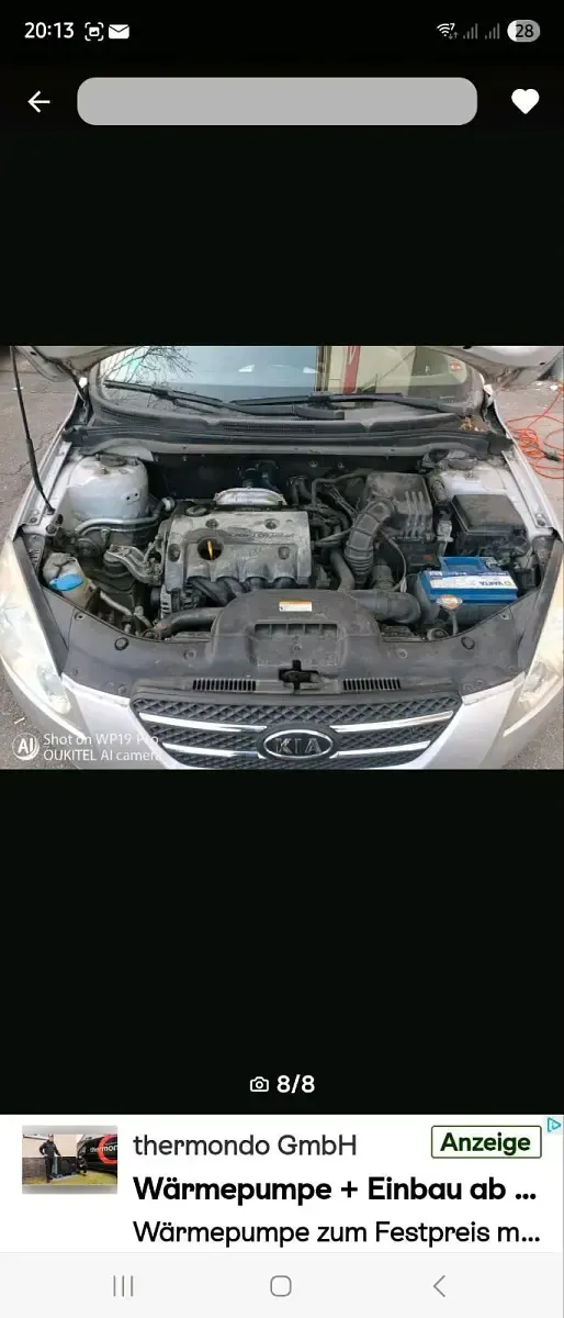 Używany Kia Ceed 122 KM (89 kW) 2007 Srebrny Hatchback