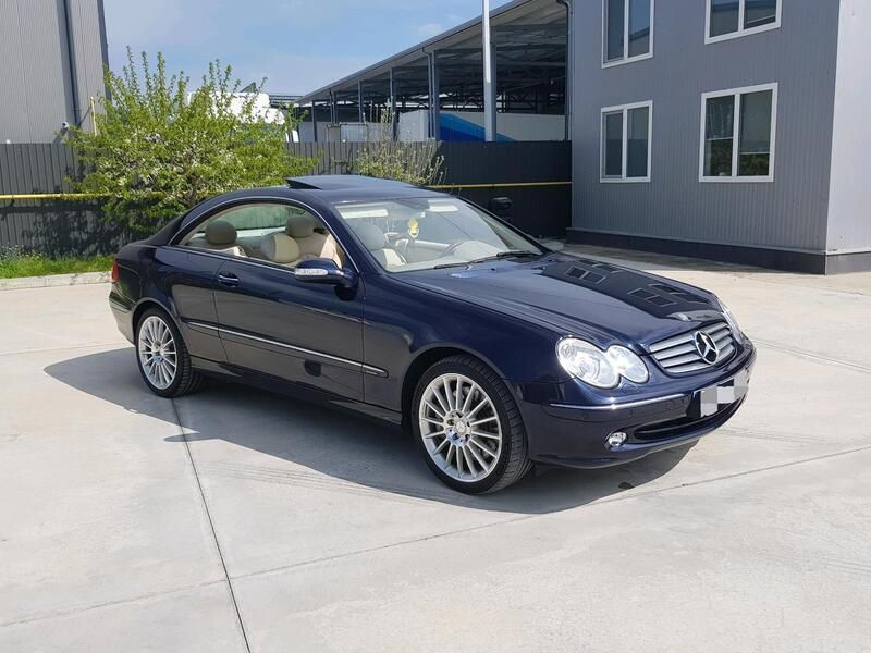 Blau Gebraucht 2005 Mercedes CLK500 Elegance Coupé | 14.500 € - Bild 1/4