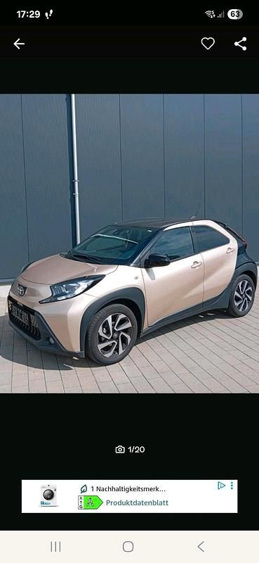 Beige Gebraucht 2023 Toyota Aygo Pulse Kleinwagen | 13.699 € (Superpreis) - Bild 1/4