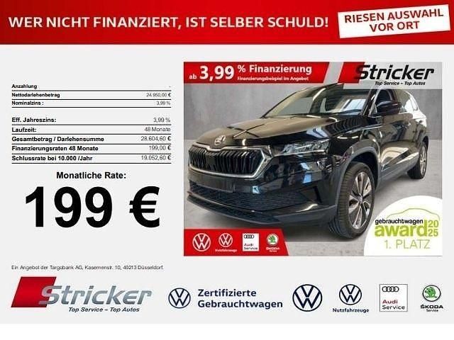 Schwarz Gebraucht 2024 Skoda Karoq Selection SUV | 24.949 € (Superpreis) - Bild 1/3