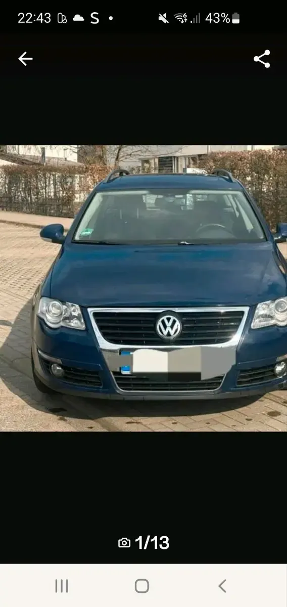 Second-hand VW Passat 115 CP (84 kW) 2006 Albastru Break