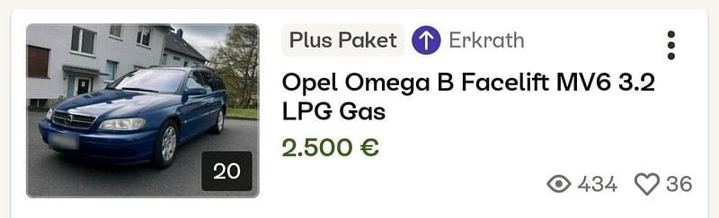 Gebraucht Opel Omega 218 PS (160 kW) 2003 Blau Kombi