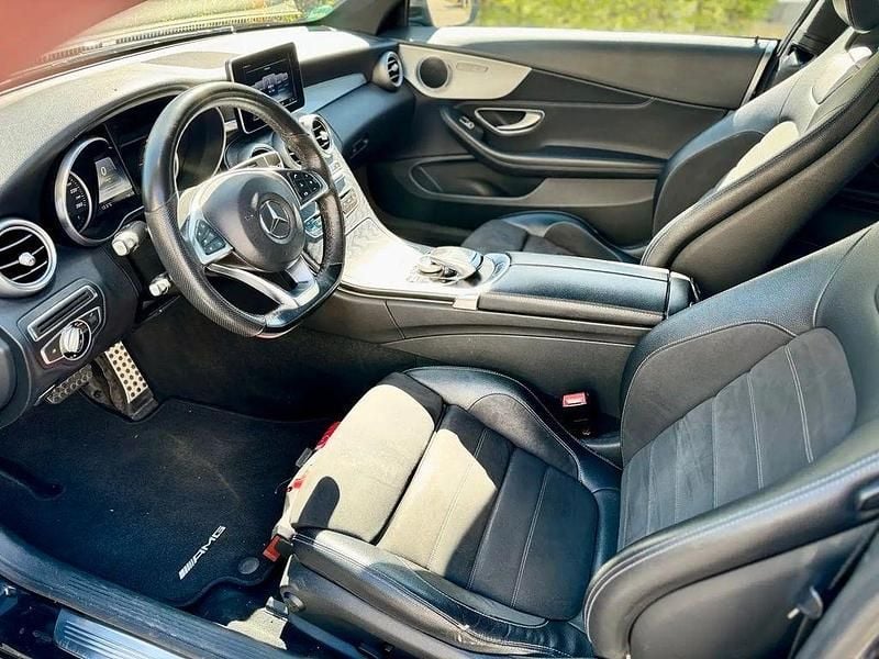 Schwarz Gebraucht 2016 Mercedes C220 AMG line Coupé | 17.290 € (Superpreis) - Bild 1/4