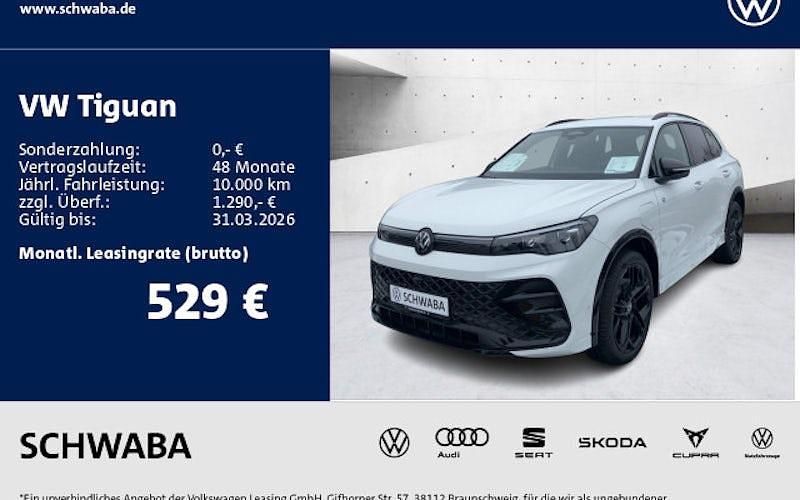 Neu VW Tiguan R-line 204 PS (150 kW) 2026 Weiß SUV