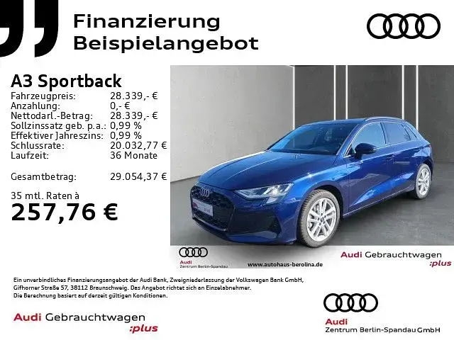 Gebraucht Audi A3 Ambiente 116 PS (85 kW) 2025 Blau Limousine