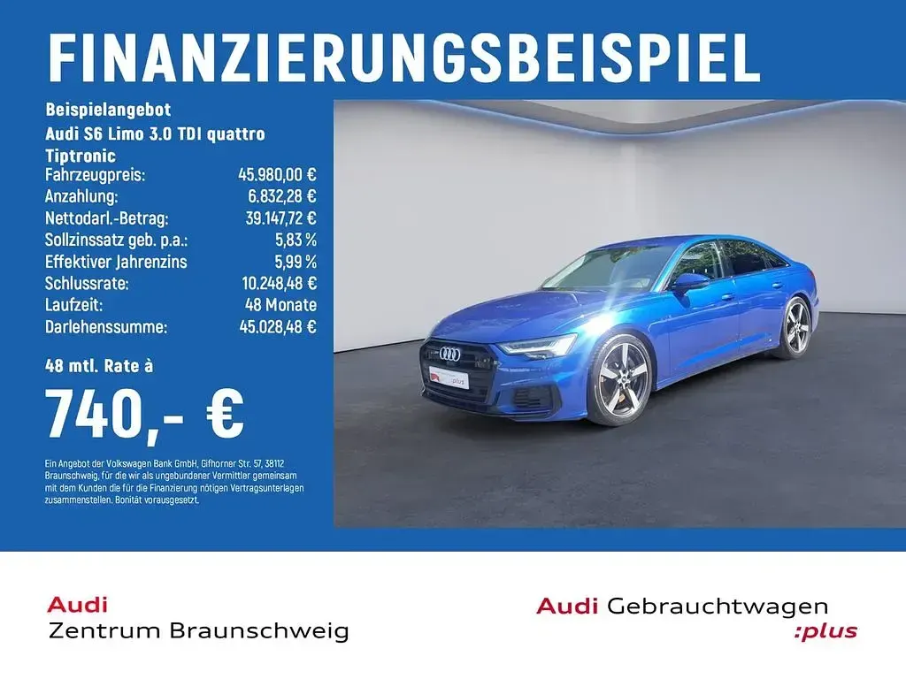 Gebraucht Audi S6 Performance 344 PS (253 kW) 2021 Blau Limousine