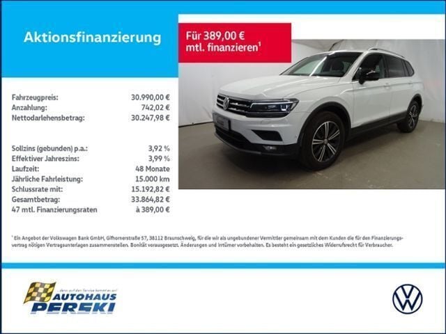 Weiß Gebraucht 2021 VW Tiguan Allspace United SUV | 29.900 € (Guter Preis) - Bild 1/4