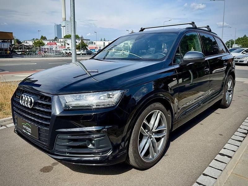 Schwarz Gebraucht 2019 Audi Q7 S-Line SUV | 49.900 € (Teuer) - Bild 1/4