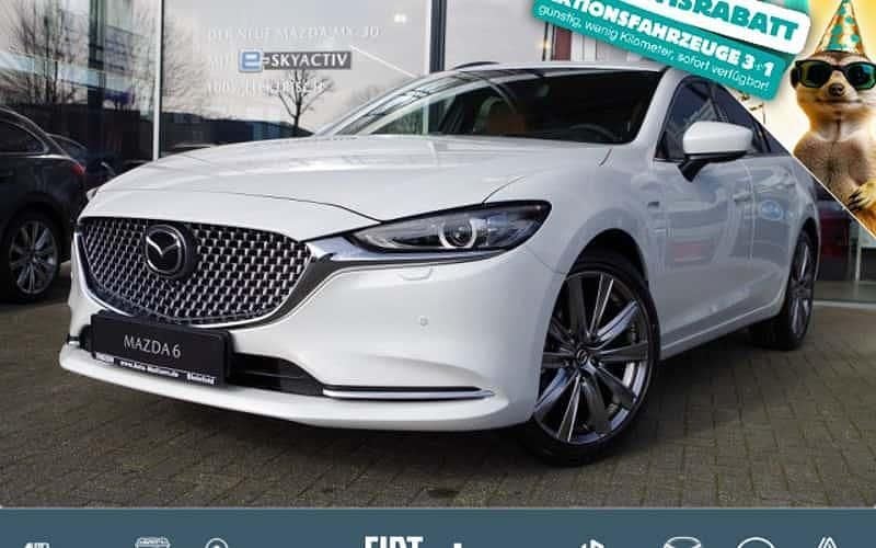 Weiß rhodium white Gebraucht 2023 Mazda 6 20th Anniversary Kombi | 39.990 € - Bild 1/4
