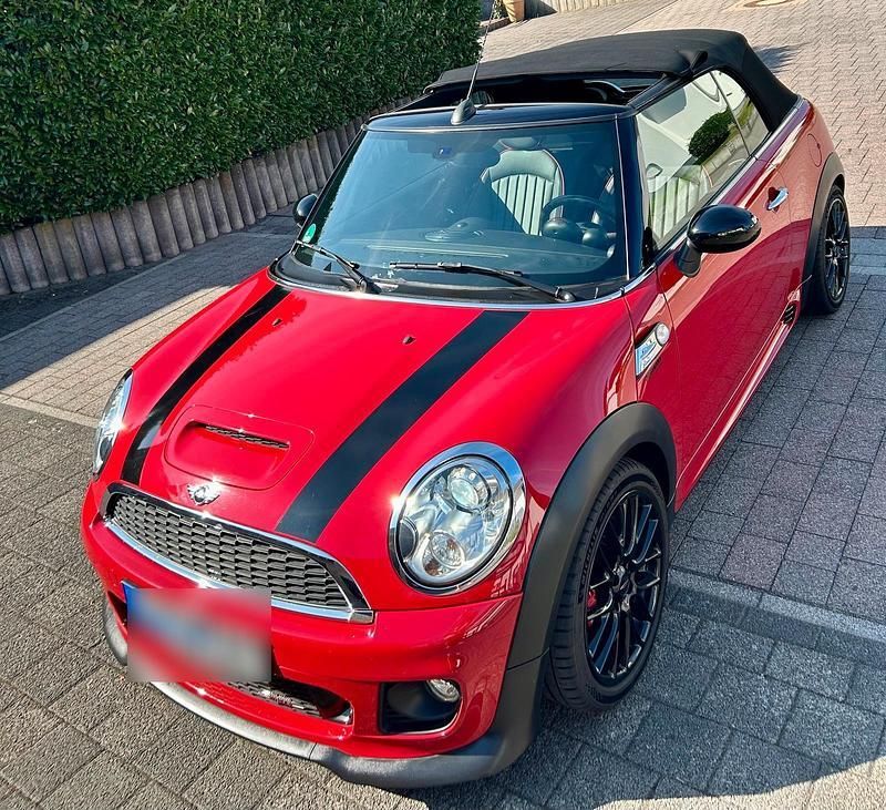Rot Gebraucht 2014 Mini John Cooper Works Cabriolet Cabrio | 17.400 € (Etwas zu teuer) - Bild 1/4