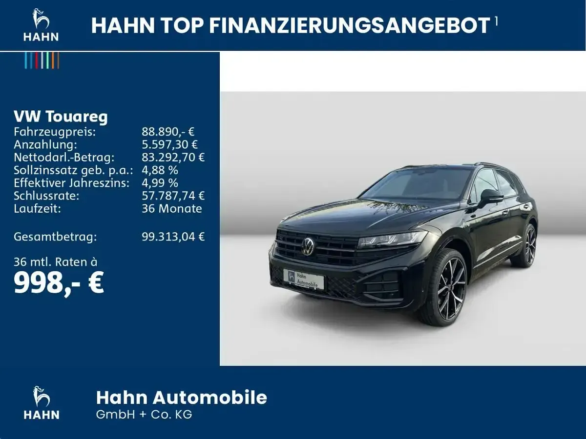 Gebraucht VW Touareg R-line 286 PS (210 kW) 2025 Schwarz SUV
