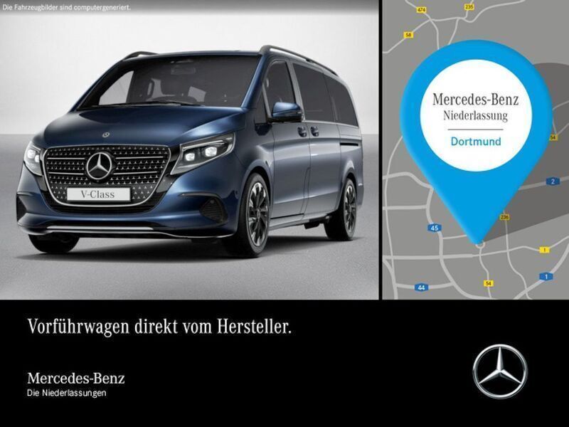 Blau Gebraucht 2025 Mercedes V250 Avantgarde Van / Kleinbus | 82.980 € - Bild 1/3