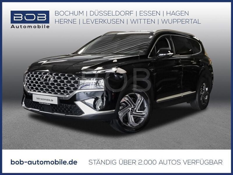 Abyss black (schwarz) (schwarz) Gebraucht 2023 Hyundai Santa Fe Trend SUV | 38.480 € (Superpreis) - Bild 1/3