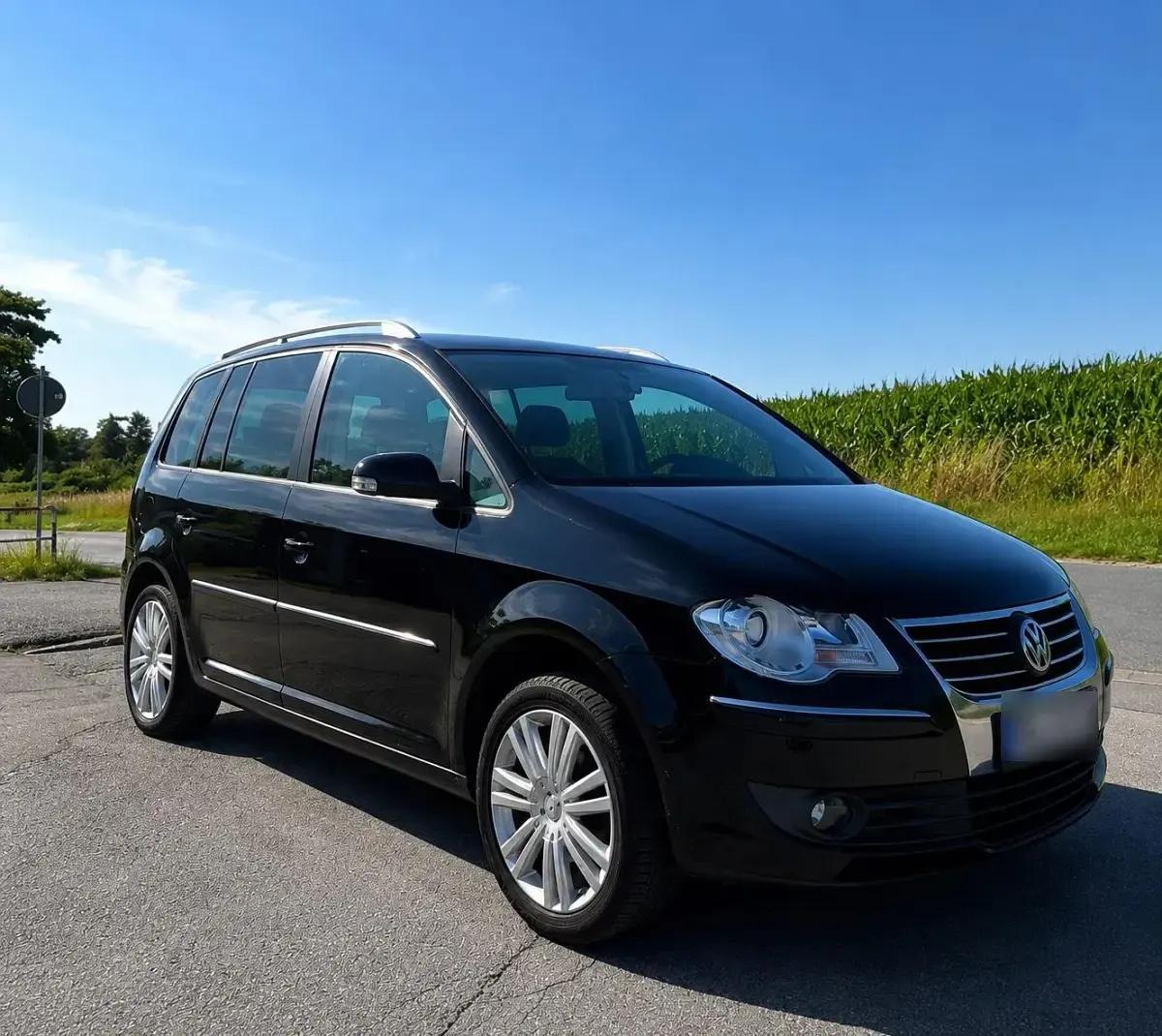 Gebraucht VW Touran Highline 140 PS (102 kW) 2007 Schwarz Van / Kleinbus