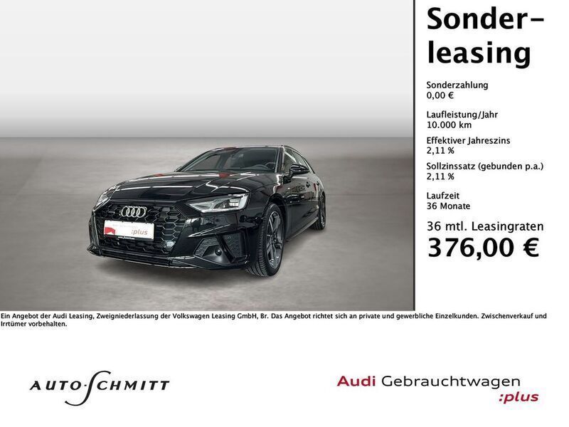 Mythosschwarz metallic Gebraucht 2024 Audi A4 S-Line Kombi | 41.480 € (Etwas zu teuer) - Bild 1/4