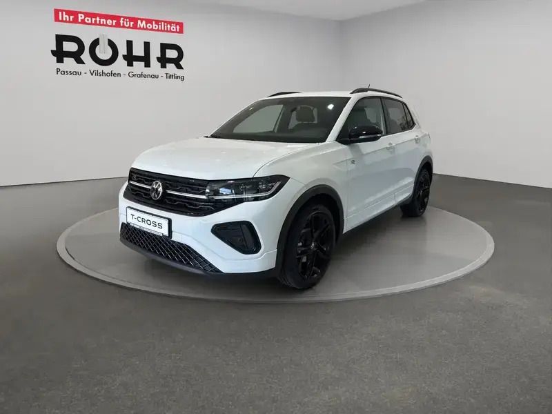Pure white Neu 2025 VW T-Cross R-line SUV | 37.650 € - Bild 1/4