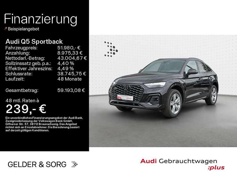Mythosschwarz metallic Gebraucht 2024 Audi Q5 S-Line SUV | 51.980 € (Fairer Preis) - Bild 1/2