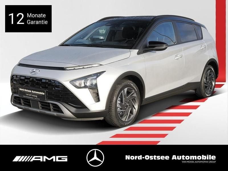 Sleek silver / met Gebraucht 2023 Hyundai Bayon GO! SUV | 16.990 € (Guter Preis) - Bild 1/4