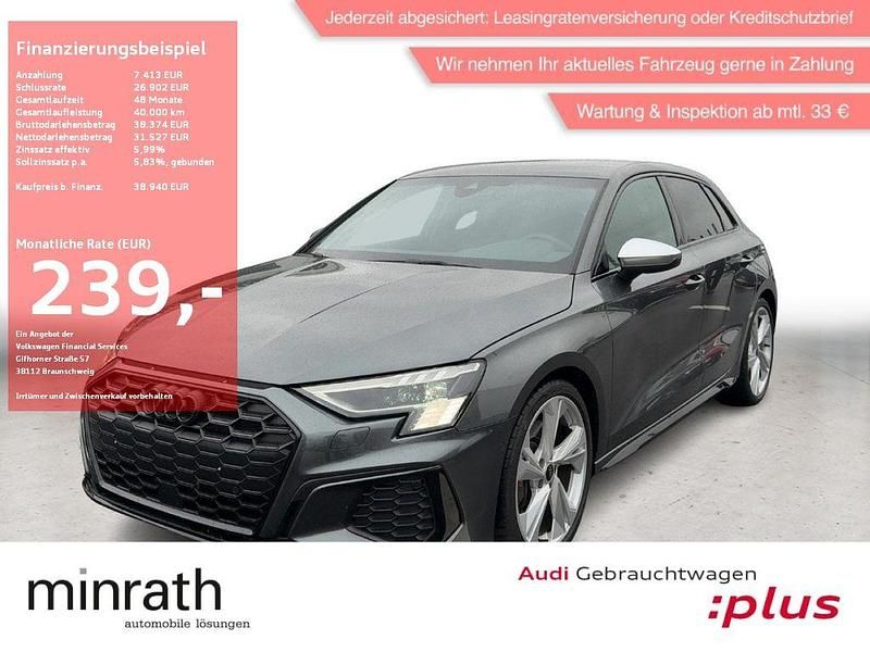 Grau Gebraucht 2024 Audi S3 Ambiente Limousine | 38.940 € (Guter Preis) - Bild 1/4
