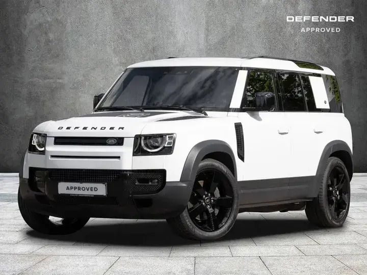 Weiß fuji white uni Gebraucht 2021 Land Rover Defender HSE SUV | 52.450 € - Bild 1/4