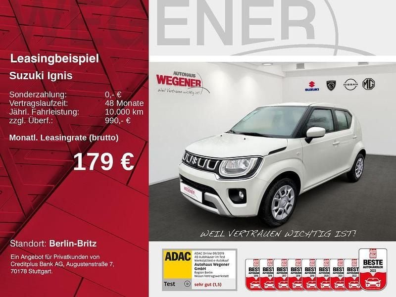 Pure white pearl metallic Gebraucht 2023 Suzuki Ignis Club Kleinwagen | 16.310 € (Fairer Preis) - Bild 1/4