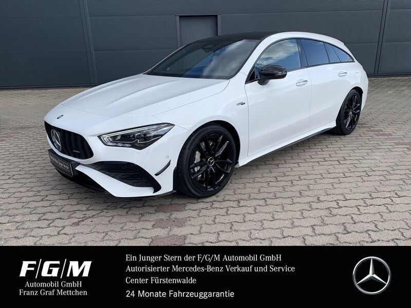 Unilack polarweiß Gebraucht 2023 Mercedes CLA35 AMG Shooting Brake Premium Kombi | 48.770 € (Fairer Preis) - Bild 1/4