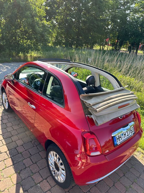 Rot Gebraucht 2017 Fiat 500C Lounge Cabrio | 8.600 € (Guter Preis) - Bild 1/4